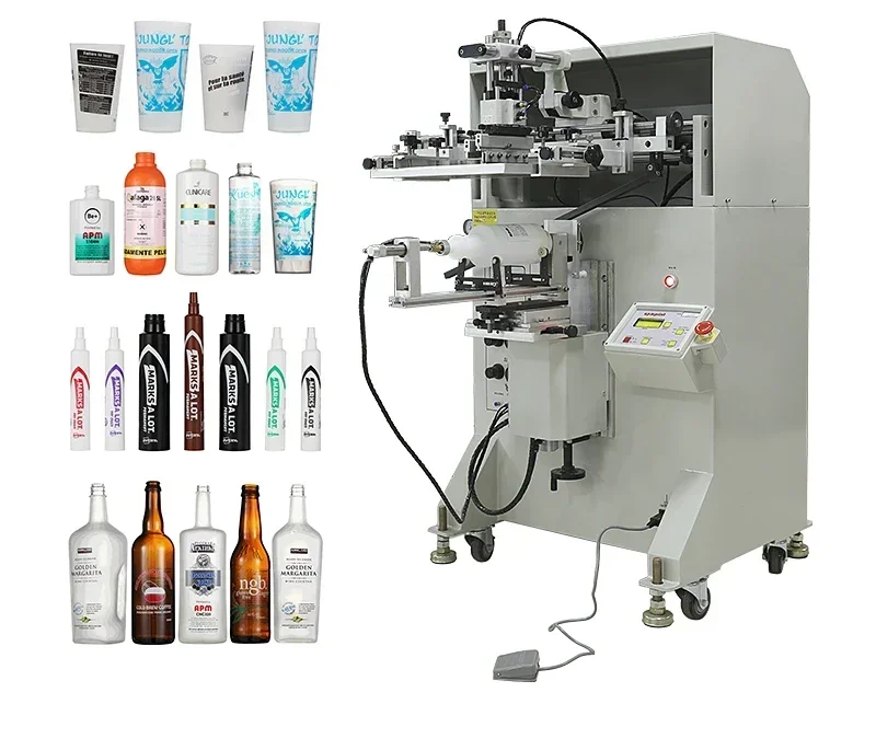 

Для S250 S350 S650 S1000 Китайская плоская круглая овальная пластиковая бутылка для бумажных стаканчиков, полуавтоматическая машина для шелкографии