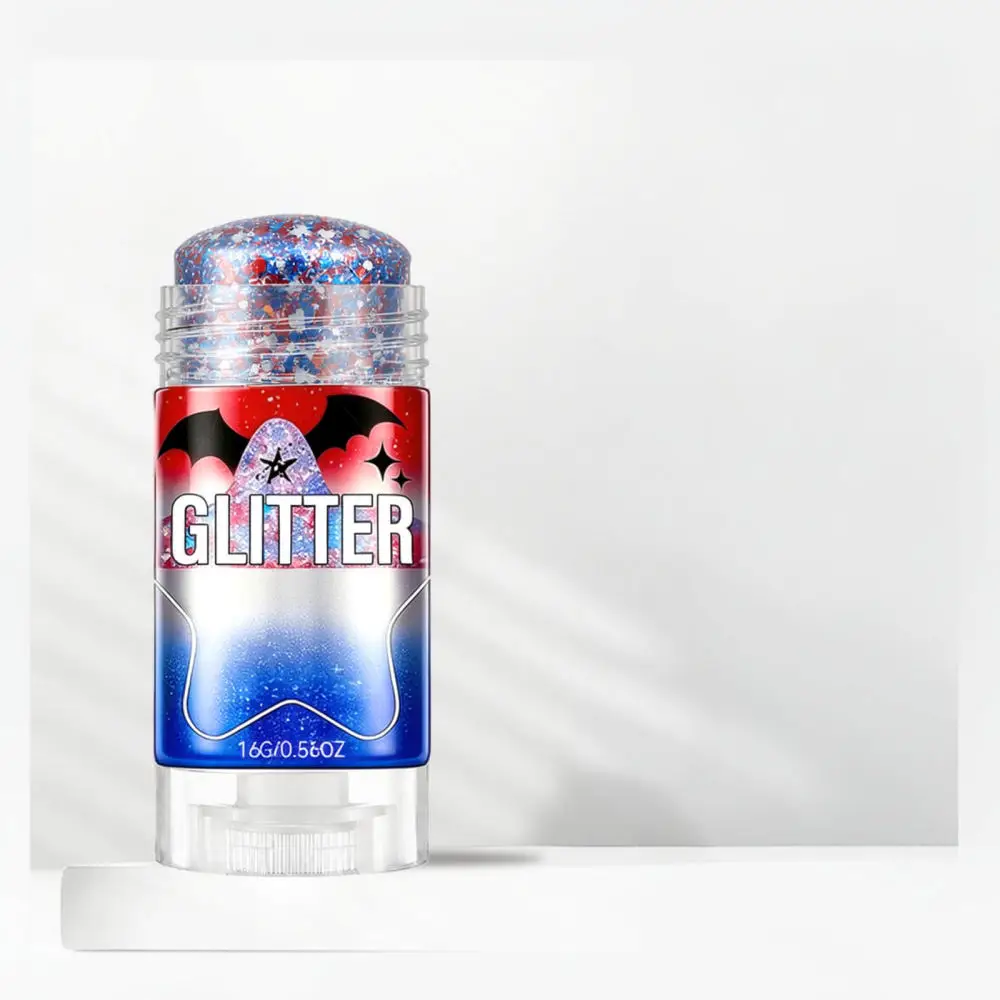 Glitter Cosmetic Stick Shimmer Highlighter Makeup Face Illuminator Portable Glow Enhancer For Holiday Party Stage Makeup Routine