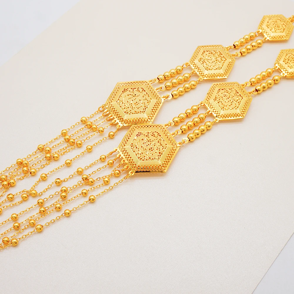 GDJWRI Indian Fashion Gold Color Jewelry Sets For Women Necklace Pendant Earrings Wedding Nigeria France Jewelry Set Party Gifts