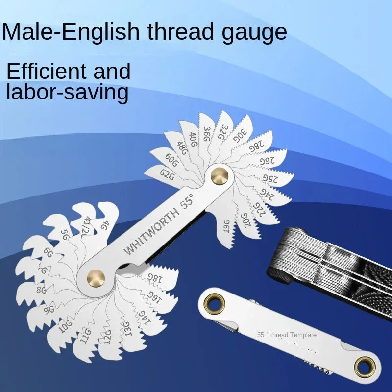 Thread Gage Sample Metric, British, American Buckle Tool, Tooth Carpenter's Square Measuring schroefmeter