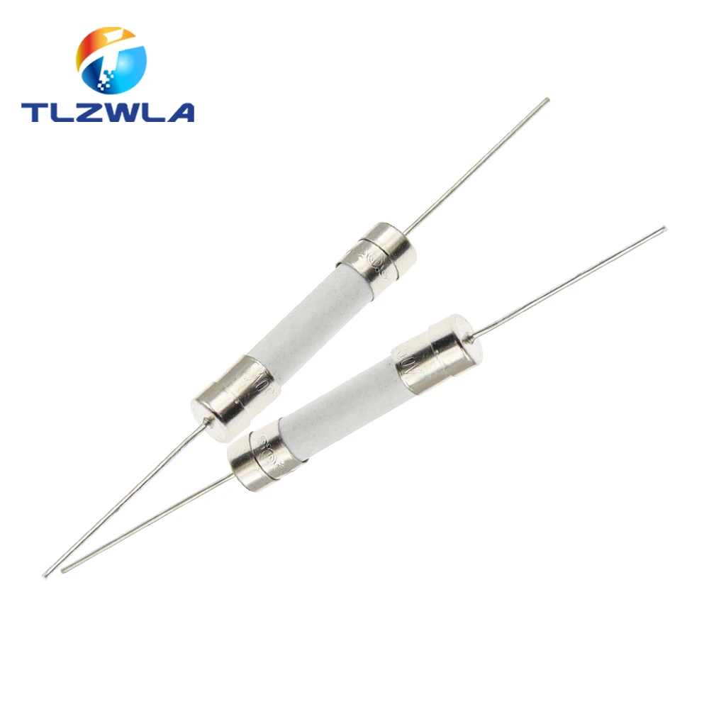 10PCS 6*30mm Ceramic Fuse Fast Slow Blow Tube Fuse With a Pin 6X30MM 250V 8A 10A 15A 20A 25A 30A