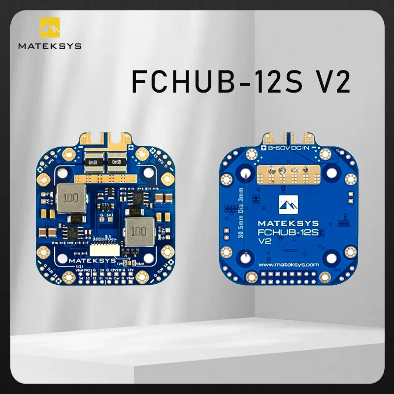 

XCLASS PDB FCHUB-12S V2 Board 5V & 12V Output w/ Current Sensor 3-12S Lipo for RC Drone FPV Quadcopter Multicopter