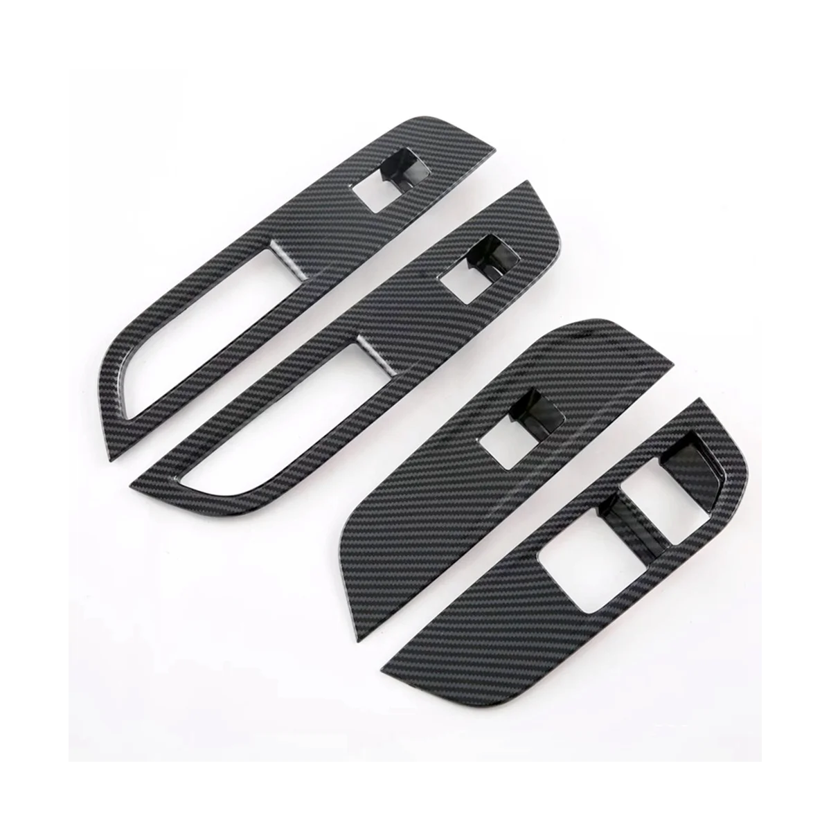 

Прочно для MG 4 MG4 EV Mulan 2023, крышка переключателя подъема окна автомобиля, декоративная накладка, аксессуары - ABS, углеродное волокно