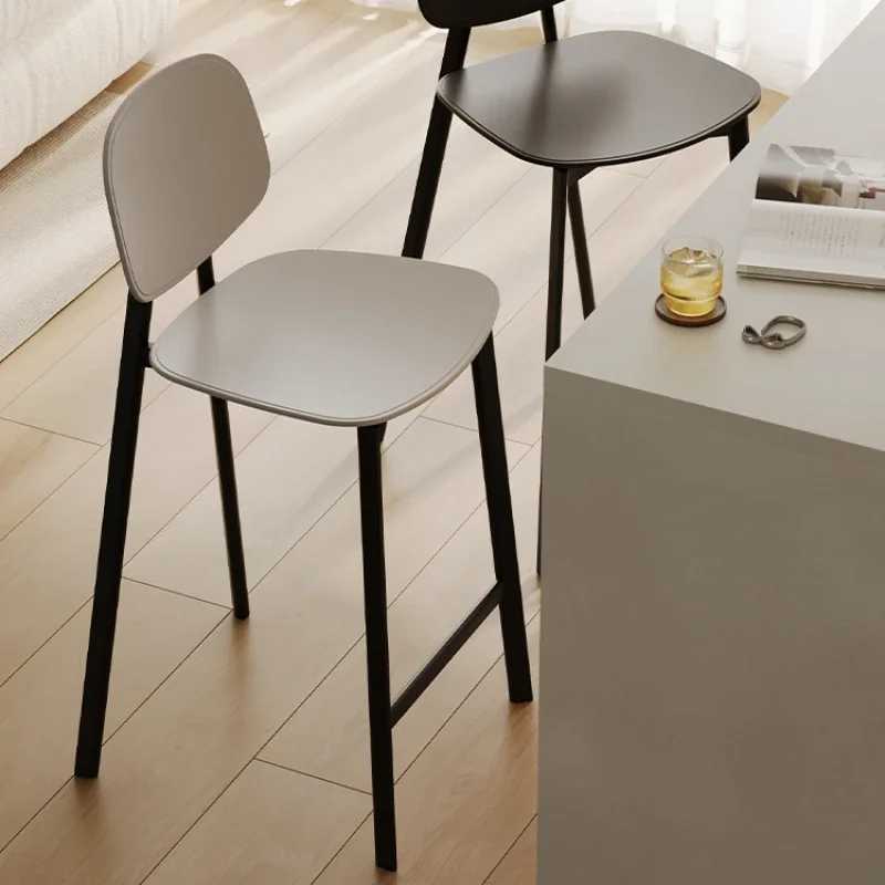 الرجعية الصناعية مسند الظهر مقعد مقهى كرسي طويل الساق المنزل عالية الطعام البراز بسيط جزيرة بار الأثاث التجاري #2