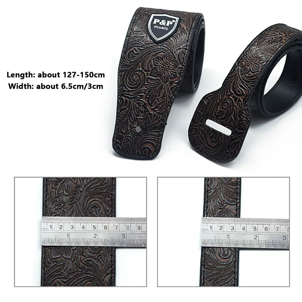 Durable Leather Guitar Strap Widening Guitar Accessories Bass Strap Adjustable Ukulele Straps Belt Guitar