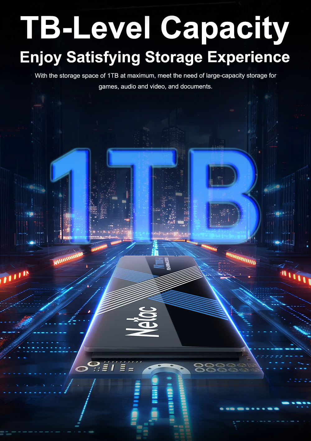 Netac M.2 SSD 1 TB 2 TB SSD 4 TB Festplatte M2 SSD M.2 NVMe PCIe4.0X4 SSD Interne Festplatte für PS5 Laptop Desktop – Detail 9