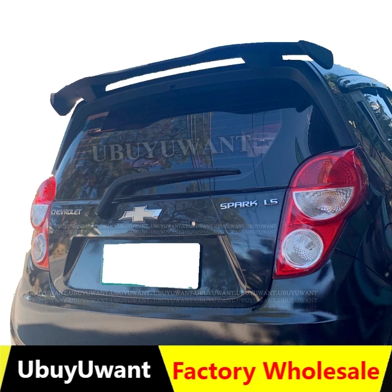 Spoiler Hatchback do Chevrolet Spark Uniwersalny spoiler ABS Plastik Włókno węglowe Wygląd tylnego skrzydła dachowego Zestaw karoserii Akcesoria