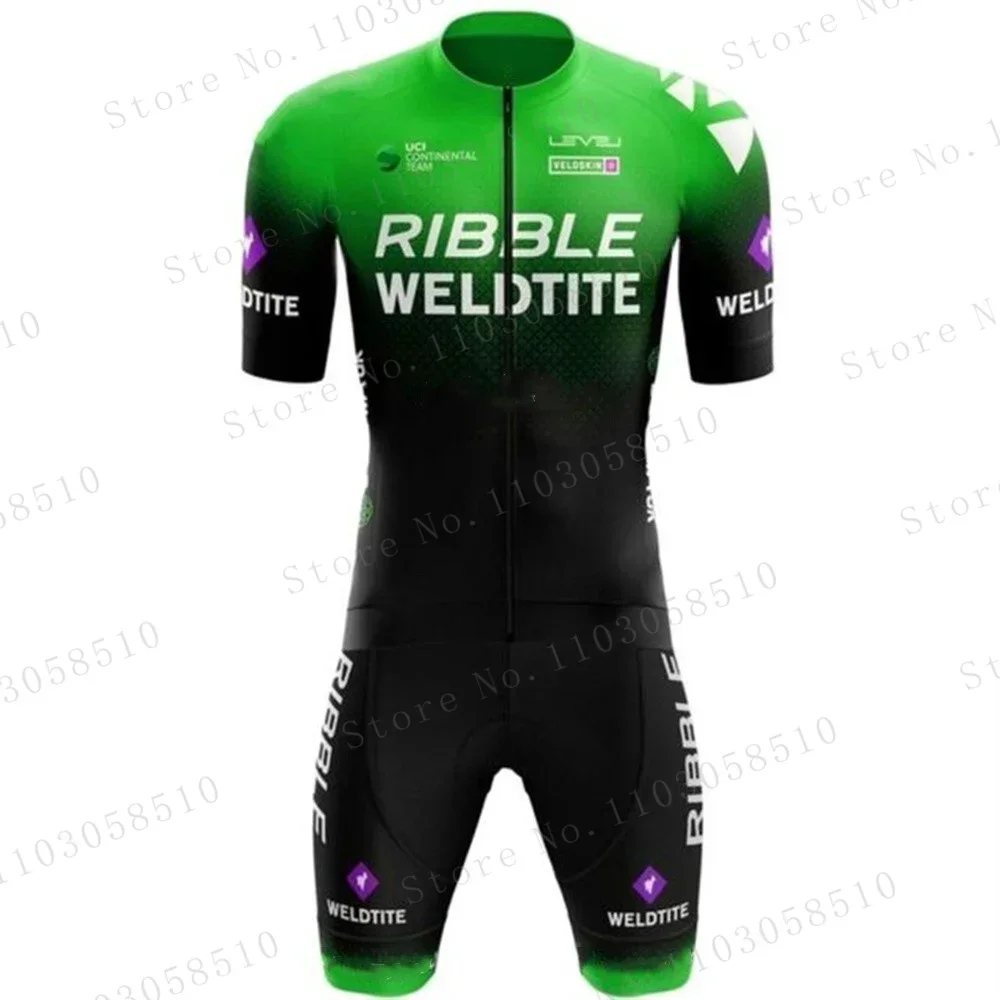 2024 Team Jumpsuit Men Sports Short-Sleeved Triathlon Skinsuit Cycling Suit Ciclismo Tights Bicycle Outdoor Sports Racing Suit