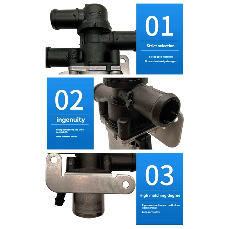 

NEW-5Q0906457C New Coolant Control Valve Additional Water Pump For A3 Q3 Q4 VW Golf ID.3 ID.4 Passat Tiguan SEAT SKODA