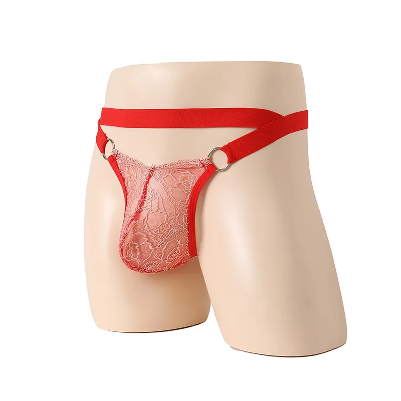 سيسي الحقيبة g-سلسلة الرجال الملابس الداخلية الدانتيل انظر من خلال حزام رياضي ثونغ مثلي الجنس الجوف الظهر الملابس الداخلية منخفضة الخصر سراويل كروسدرينج