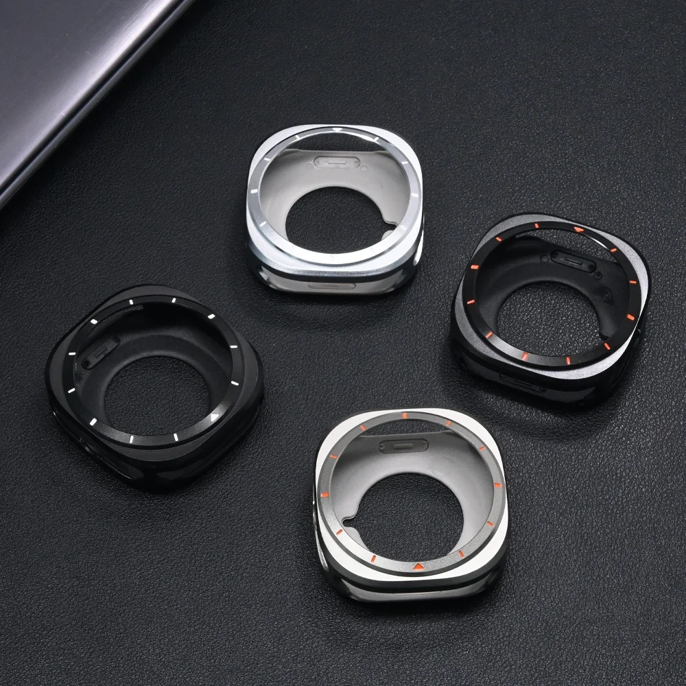 Pulseira + capa de relógio para samsung galaxy watch ultra 47mm capa de liga de alumínio + pulseira galaxy ultra 47mm pulseira de aço inoxidável correa