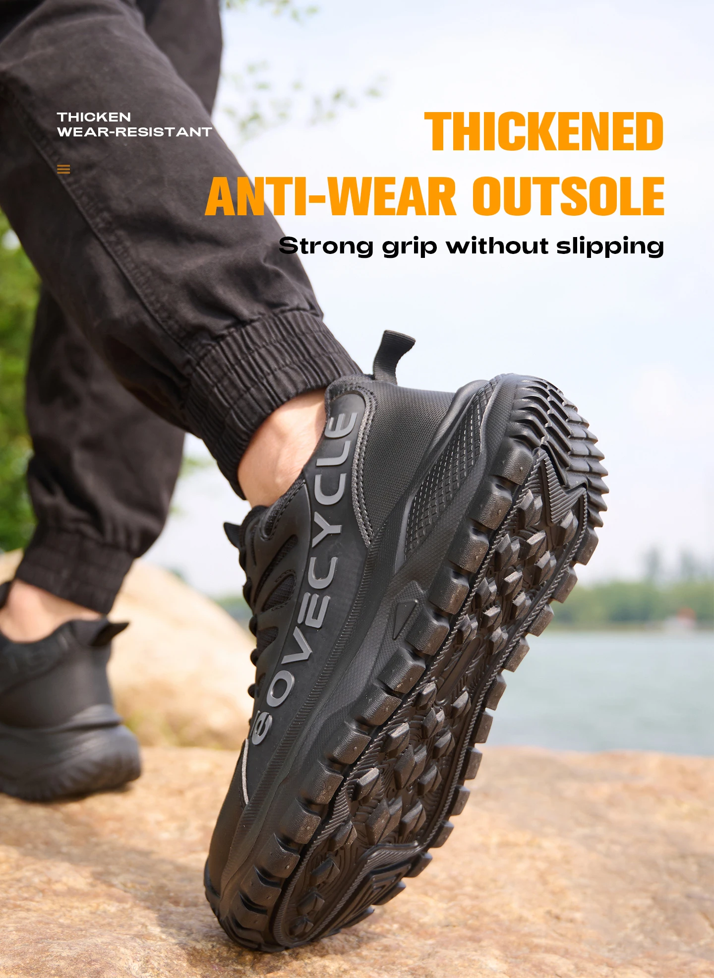 Modische Arbeitsschuhe für Männer, Arbeitssneaker, stoßfest, durchtrittsicher, unzerstörbare Schuhe, Sicherheitsstiefel, rutschfeste Herrenstiefel – Detail 11