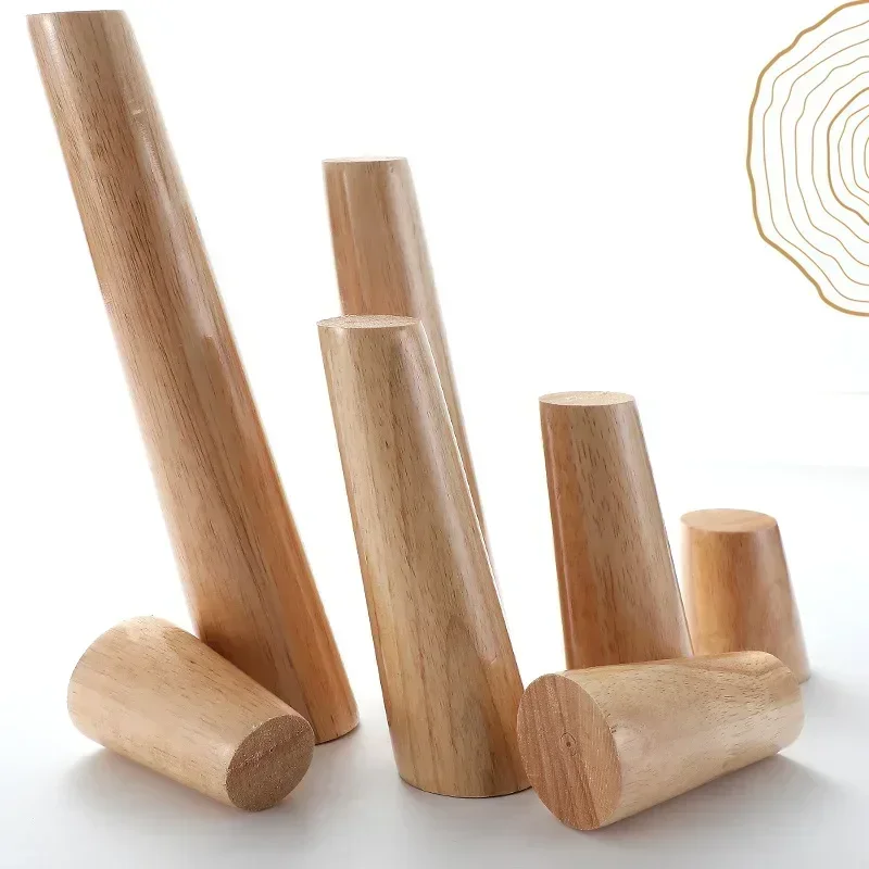 

4Pcs Furniture Legs Stool Sofa Table Computer Desk Wooden Furniture Legs Tapered Feet Furniture Accessories Replacement Feet
