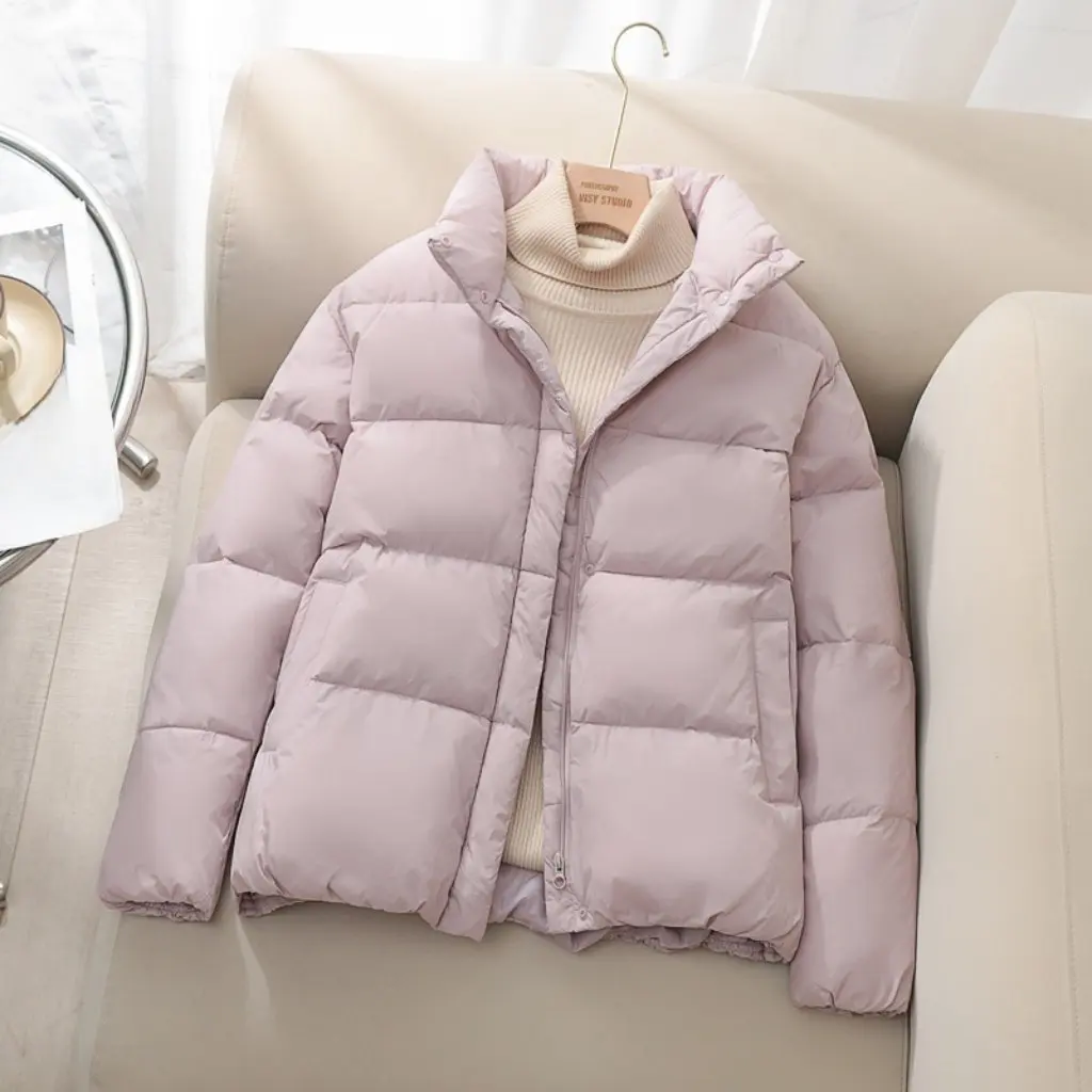 

Women's Winter Cotton-padded Coat Korean Loose Style Thickened Short down Jacket Bread Coat for Ladies