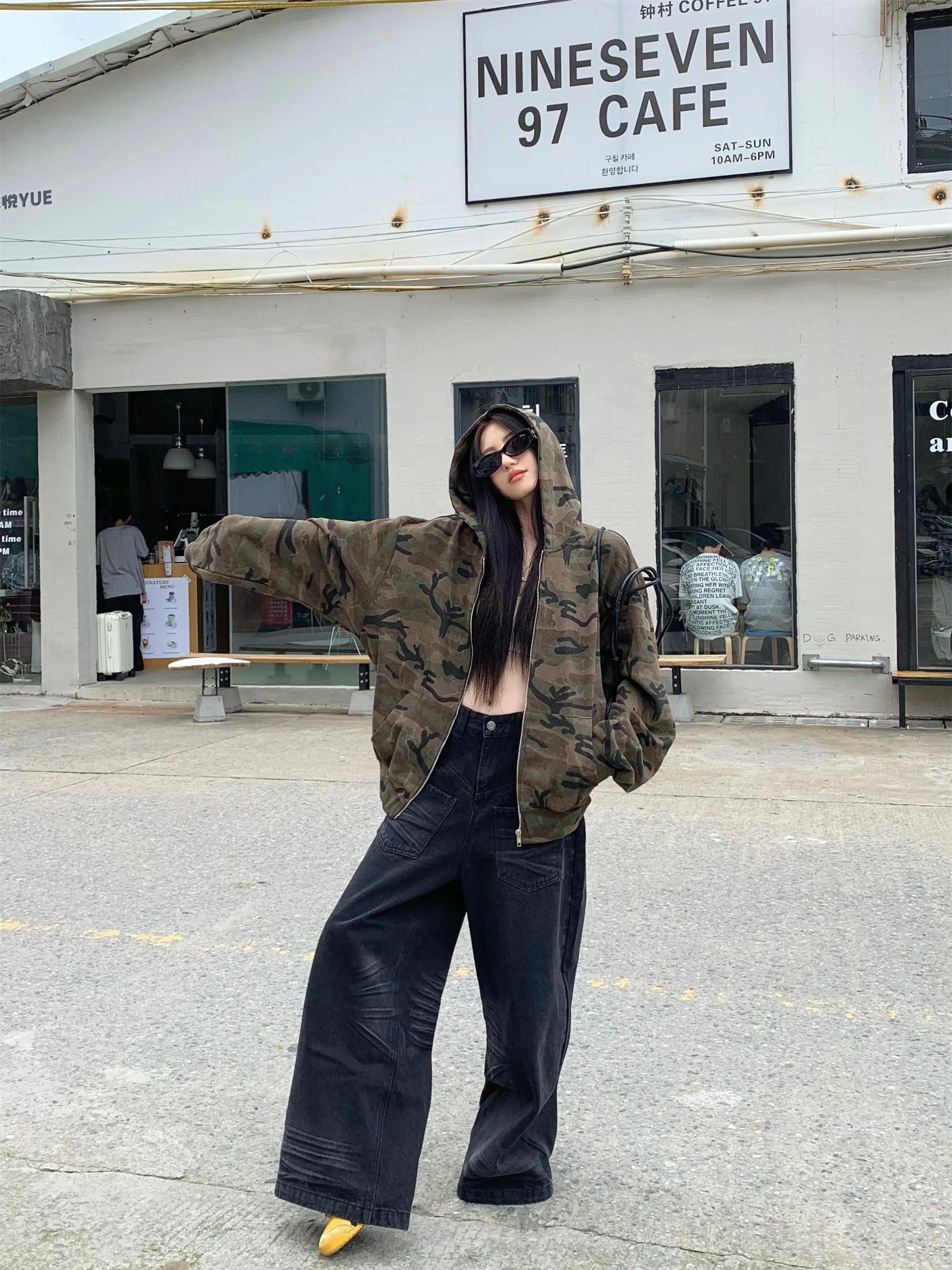 Manteau en jean à fleurs roses pour femmes, Hipster d'été, épaules tombantes, manches ballon, boutonné, poche d'école, minimaliste, léger