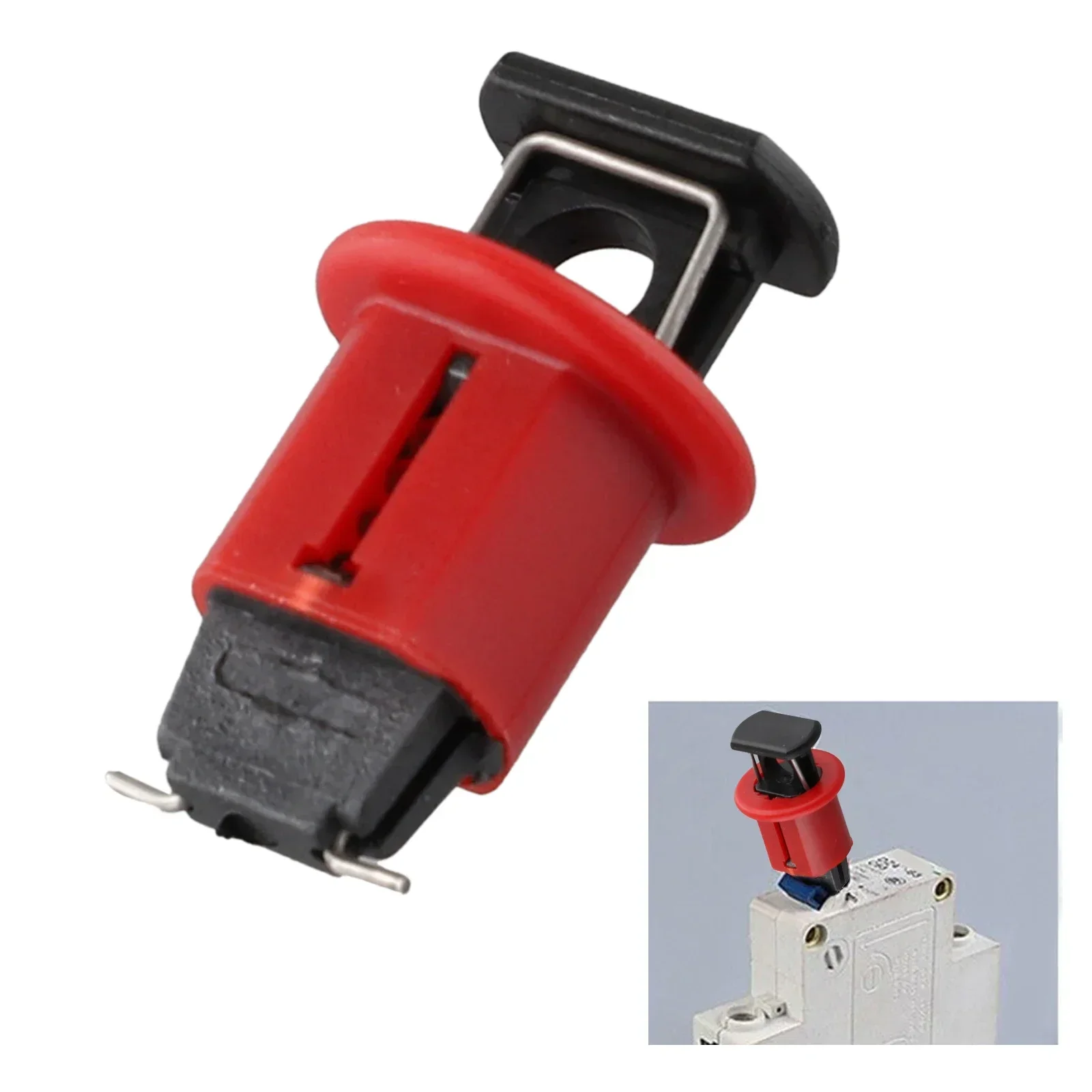 Universal- MCB Lockout MCB Lock Toggle Lock Safety Circuit Breaker Lock Mini Circuit Breaker Lock ABS Plastic Material