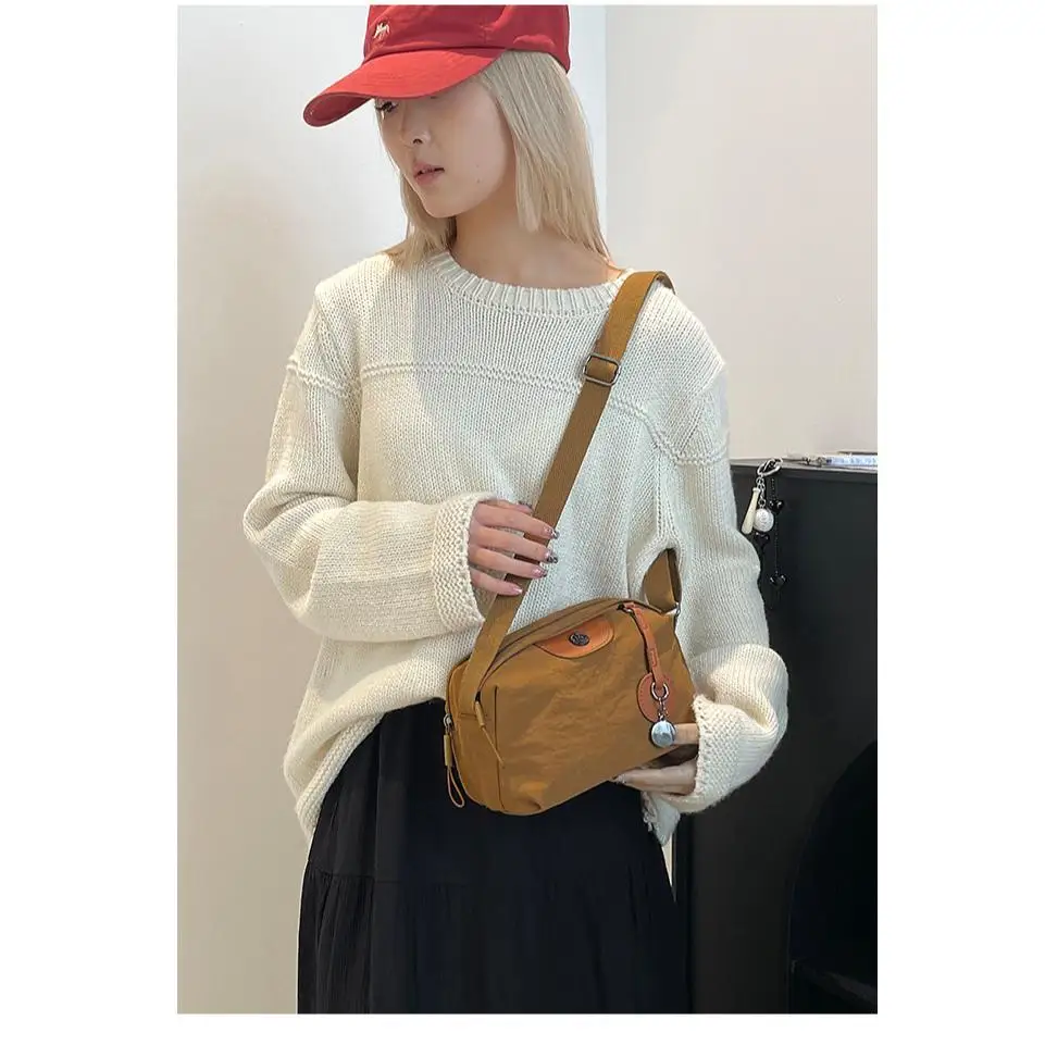 

AS2312 2024 New Fashion Lightweight Women's Bag One Shoulder Crossbody Bag Women's Trend Foreign Style Small Square Bag
