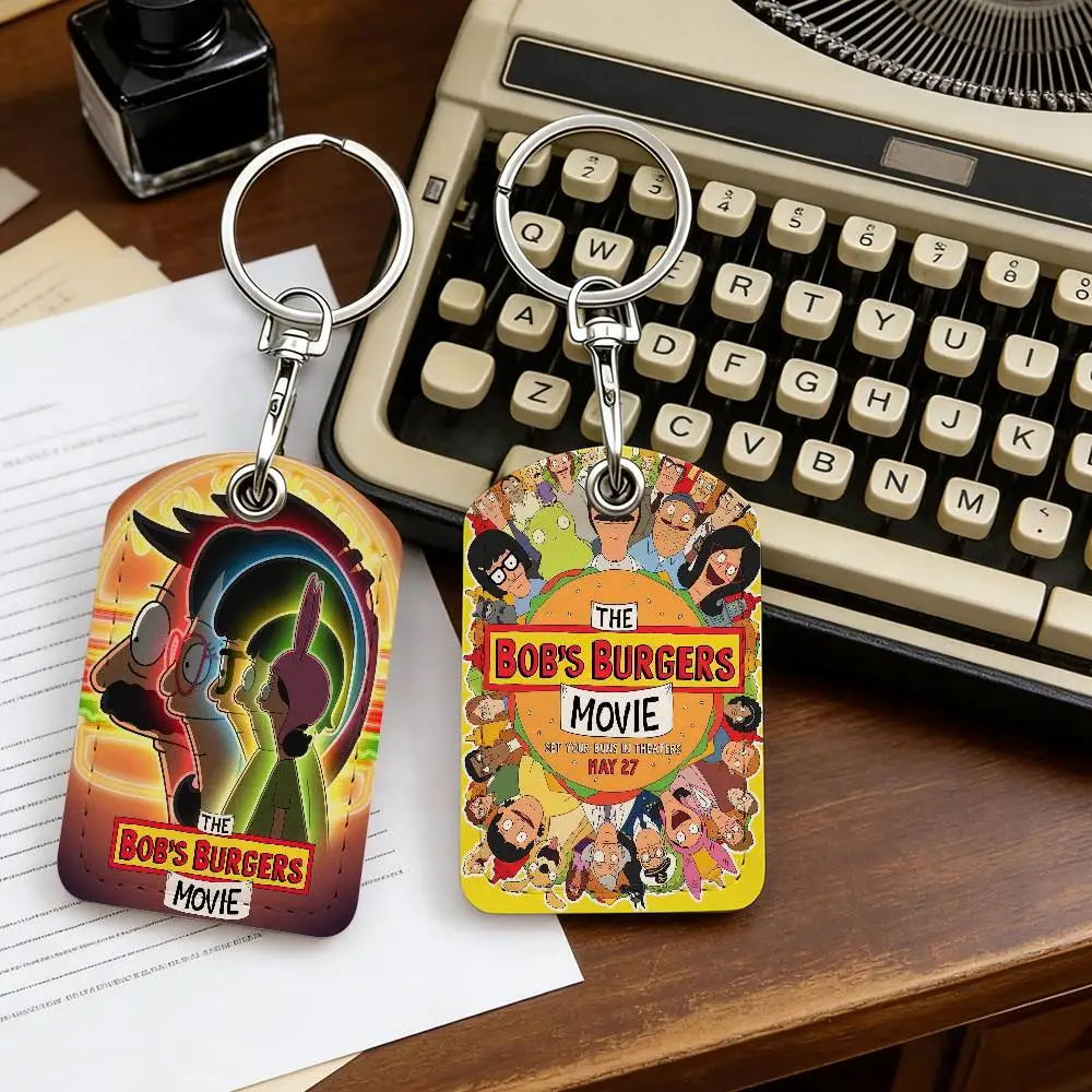 كارتون B-Bobs B-Burgers رائع الأكثر مبيعًا غطاء بطاقة هوية حافلة الطالب باب الوصول إلى المدرسة بطاقة الائتمان الواقية #1