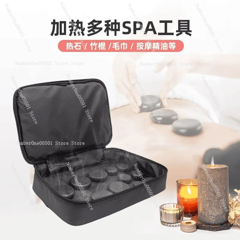 Portable salt stone hot stone physiotherapy massage electric heating bag massage stone heating bag SPA beauty heating bag