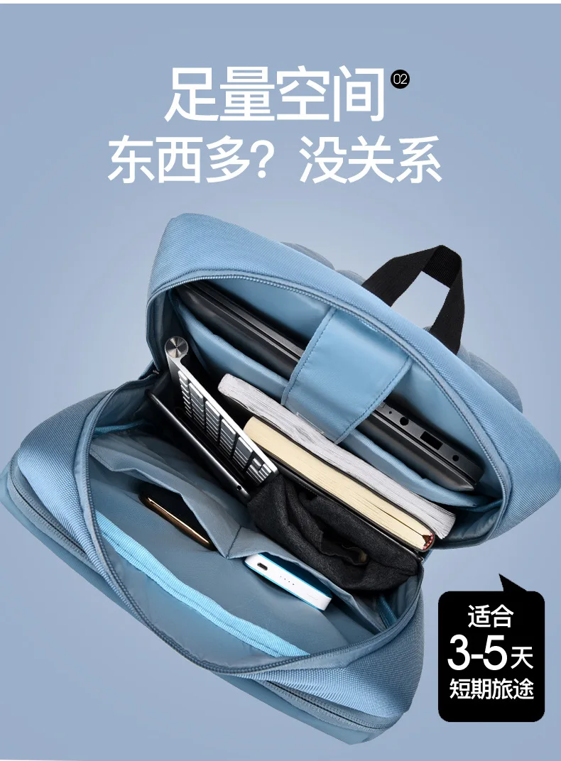 Large capacity business commuting backpack
