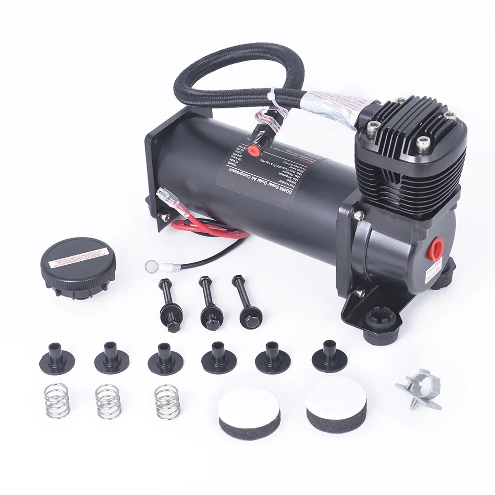 Low Noise 69DB DC 12V SQ495 300 PSI OUTLET 1/4 NPT 3/8 NPT Car Air Suspension Compressor/ Pump