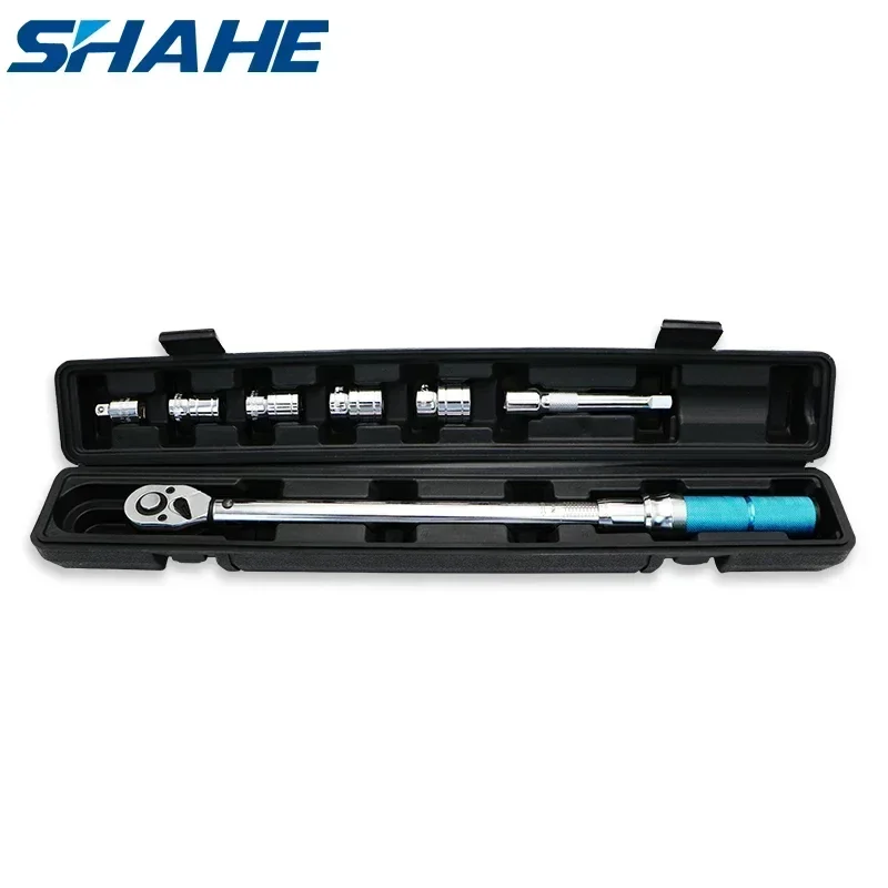 7pcs 1/2inch 20-210N.m Adjustable Torque Wrench Bicycle Repair Tools Kit Set Tool Bike Repair Spanner Hand Tool Set