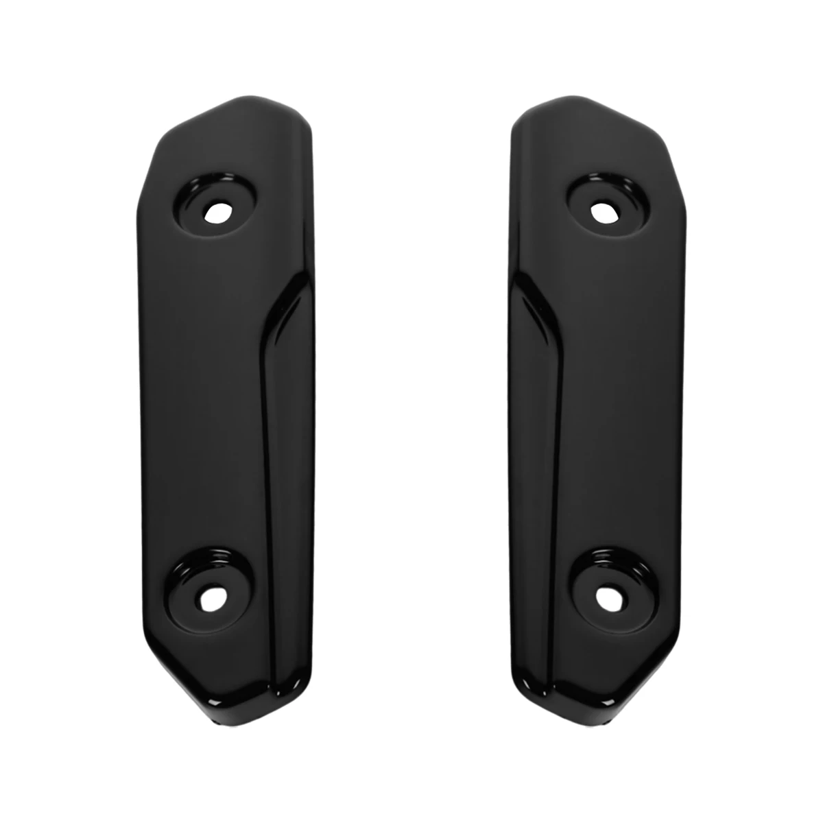 زخارف الزجاج الأمامي باللون الأسود اللامع لموديلات Harley Touring Road Glide 2024-2025 CVO 2023-2025 FLTRXSE قولبة جانبية للزجاج الأمامي #2