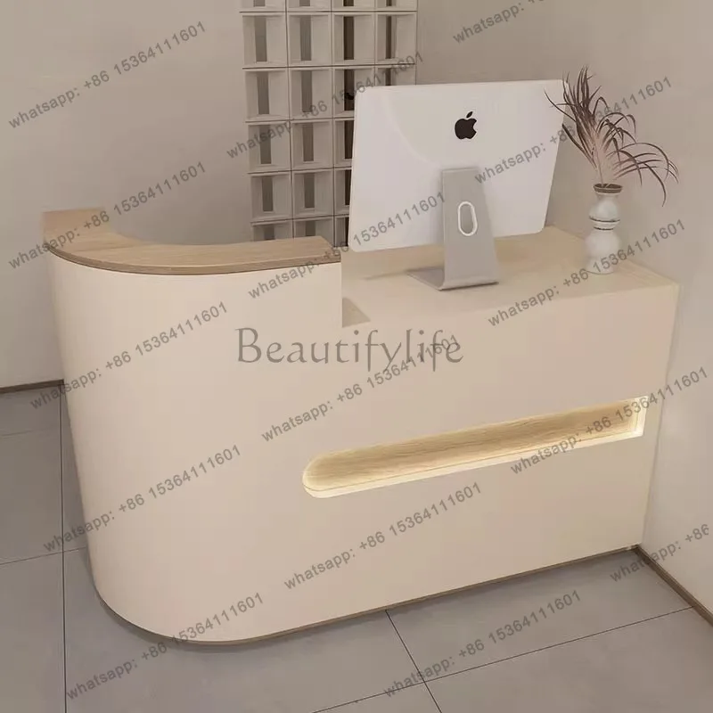 LJY Beauty Unique Reception Desks Organizers Simple Display Reception Desks Welcome Modern Comptoire Accueil Commercial Furnitur