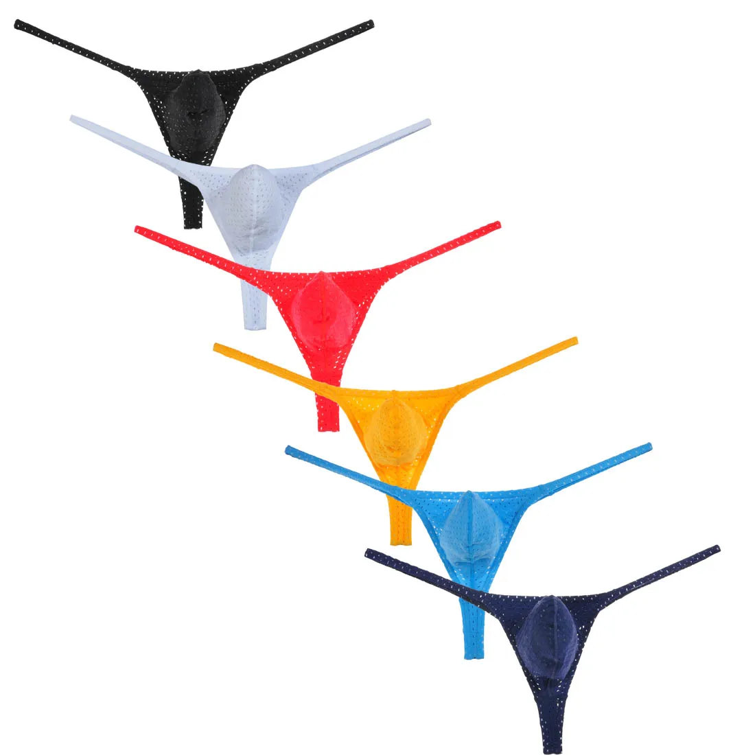 

Sexy Thong Men's Bikini Underwear Male G-string Thong Breathable Contour Pouch Posing Mini Tangas Low Rise String Underpants