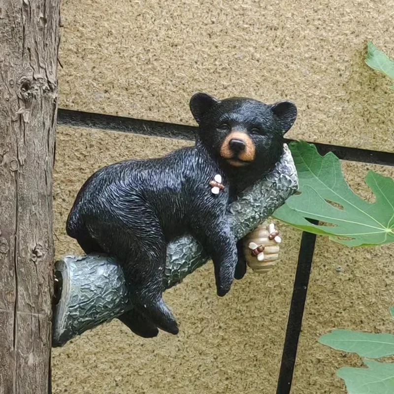 Black Bear Tree Statue 5