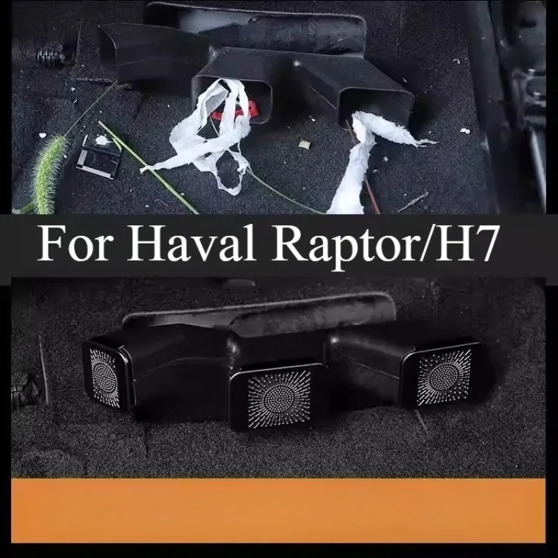 Stainless Steel Seat Under Protective Mask for Haval Raptor/H7, Air Outlet Dust Cover Special Accessory