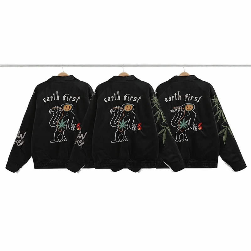 Kanye Co Branded, Commemorative High Quality Heavy Industry Fully Embroidered Cotton Winter Jacket For Men And Women