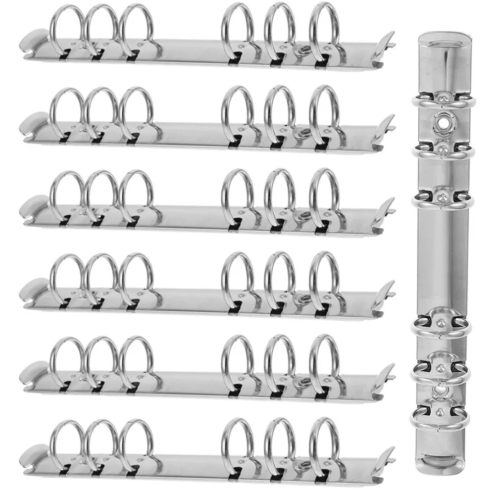 7Pcs Loose Leaf Binder Rings Metal Replacement