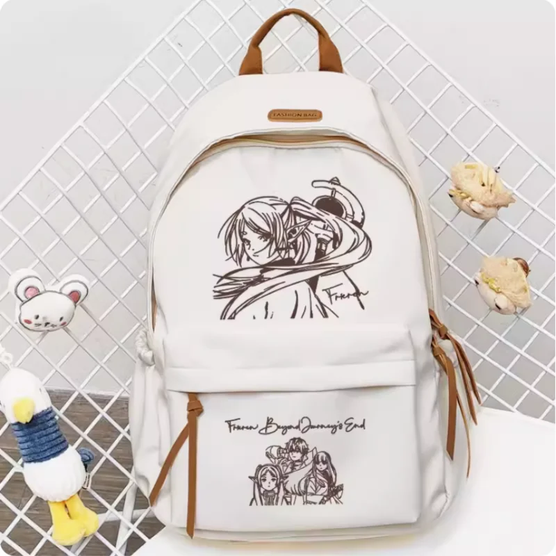 

Anime Frieren at the Funeral Big Capacity Girls Backpack Travel Bag Boy Teenager Schoolbag Student Rucksacks