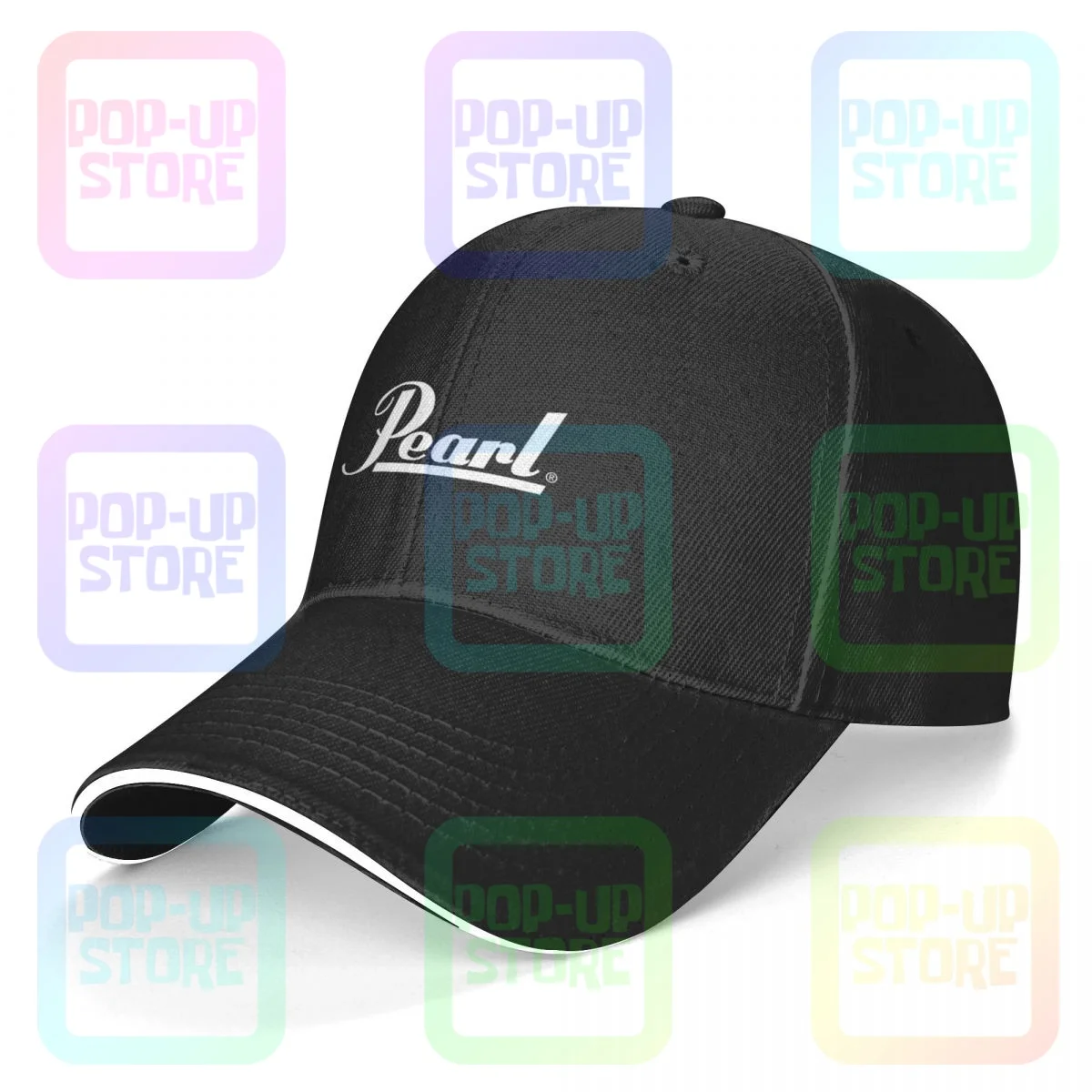 Pearl Drums Logo Sandwich Cap Baseball Cap Trucker Hat Unique Fashion Best Seller