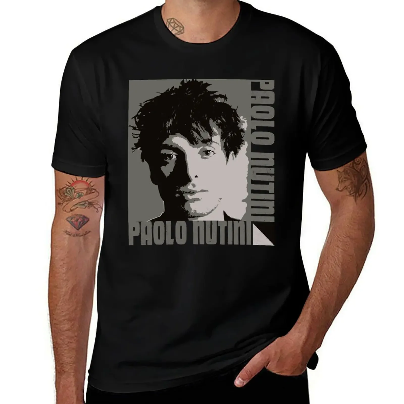 Paolo Nutini singer-songwriter T-Shirt quick-drying oversized plain black t shirts men