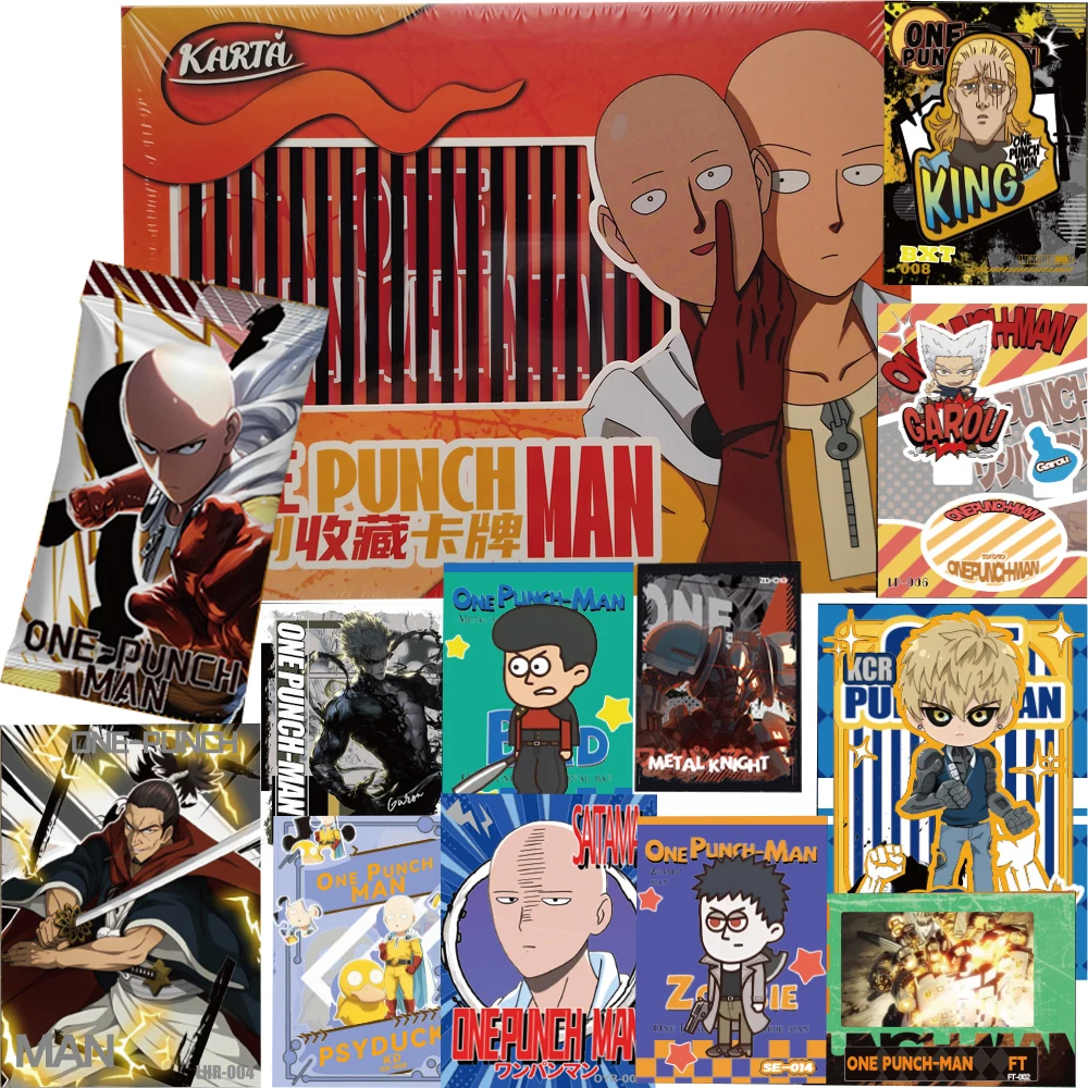 One Punch Man Collection Cards Saitama‌ Genos‌ King‌ Metal Knight Garou‌ Anime Character High Quality Exquisite Cards Fans Gifts