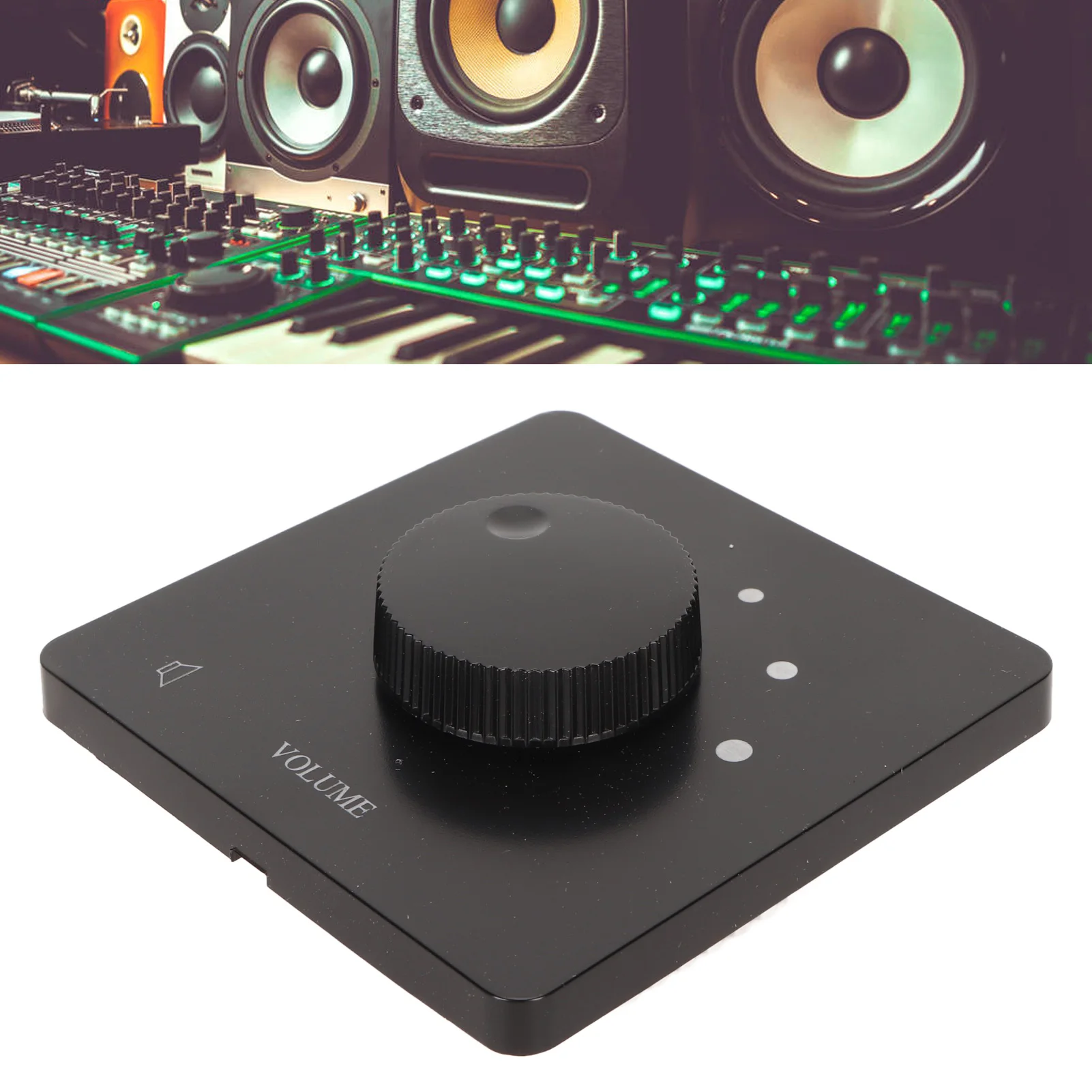 

ZK20 50W Volume Control Professional Safety 5 Gears Tuning Knob Volume Controller for Home Speakers Black