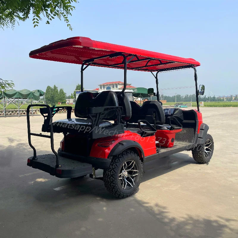 Best Quality 4 Seater Off Road Electric Golf Cart Jeep Go Kart Folding Seats With Ice Bucket Color Support Customized