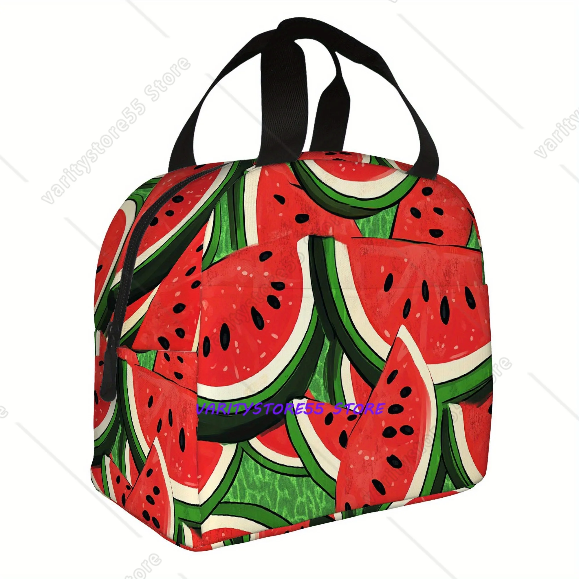 

Термосумка для обедов с изоляцией для подростков и взрослых, портативная, для улицы, с контейнерами для еды, в стиле «Арбуз»