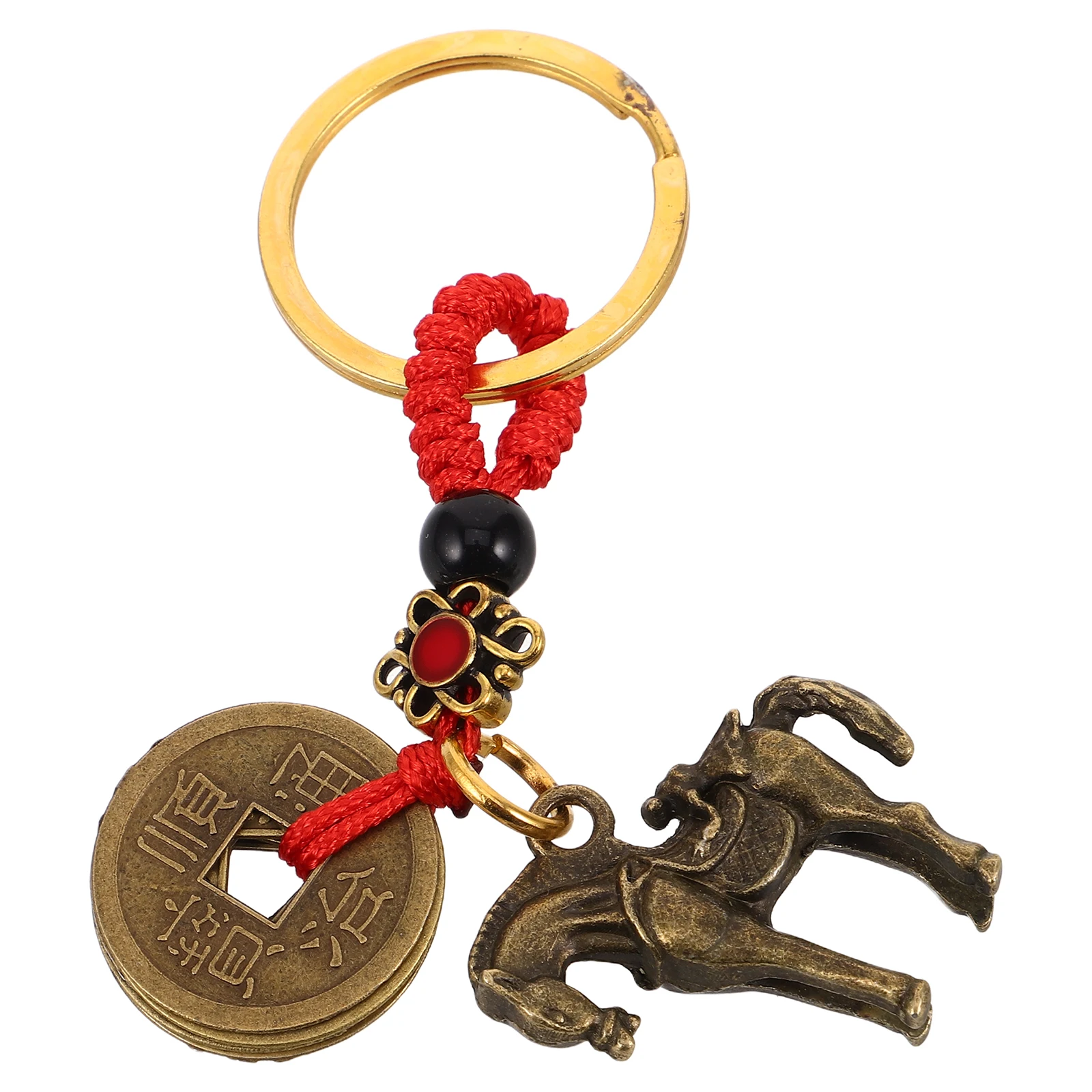 

Car Accessories Mirror Decor Hanging Ornaments Brass Pendant Golden Charms Woman