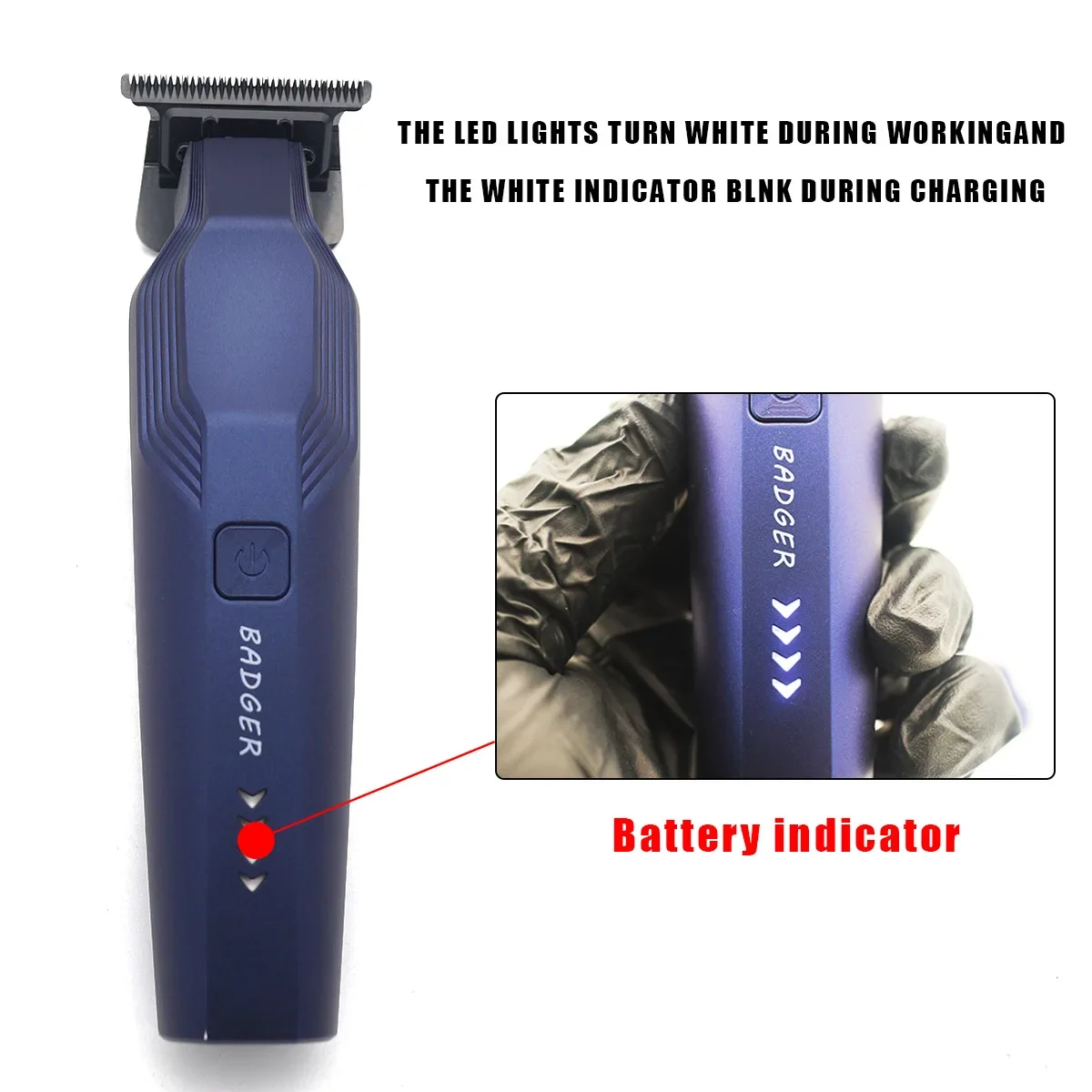 Hair Clippers Men Professional Kit DLC Blade Titanium Blue Net Double Foil 10000RPM Professional Hair Cutting Machine