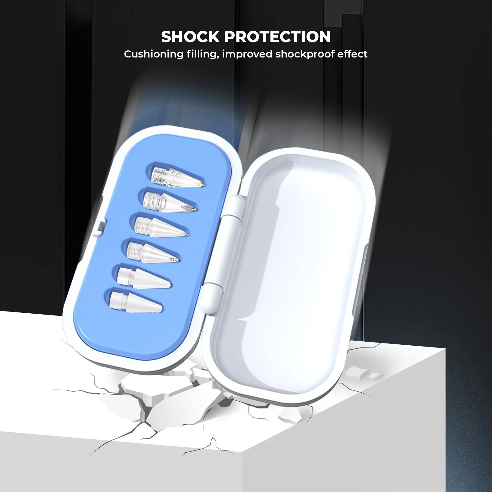 Upgraded Apple Pencil Tips With Storage Case， Apple Pencil Accessories for Apple Pencil Pro/2nd Gen/1st Gen/USB-C