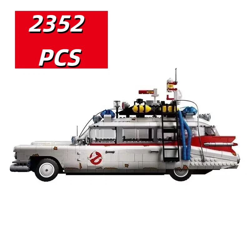 

ECTO-1 технический креативный строительный блок для автомобиля MOC «Охотники за привидениями», знаменитая игрушечная модель автомобиля, набор кирпичей для взрослых, детей, подарки «сделай сам»