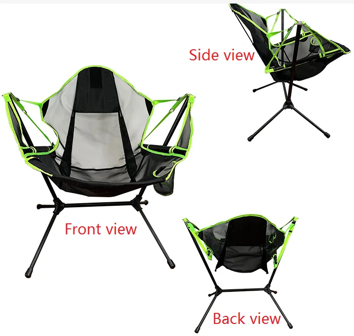 Factory sell rocking chair outdoor rocking camping chair leisure rocking folding chairs with high quality