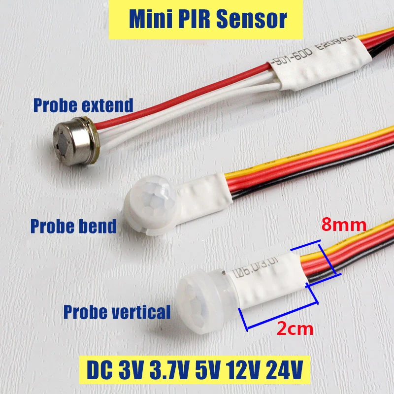 DC 3.7 a 24V Mini Motion PIR Pyroelectric sensore umano di movimento a infrarossi modulo rilevatore automatico sensore PIR per striscia Led