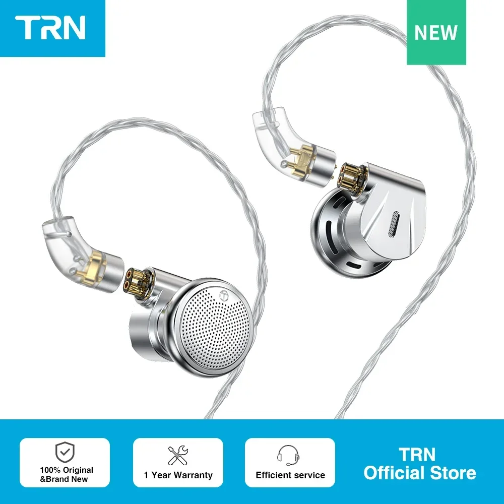 

TRN EMX Flagship 3in1 HIFI Wired Best Earphones 14.2mm Dynamic Metal Flat Earplugs Monitor Headphone with 3.5+2.5+4.4MM Plug