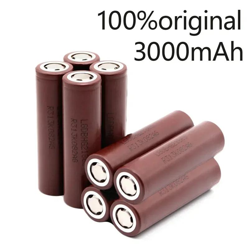 

10pcs 100% Original 3.7V 3000mAh 18650 Rechargeable Battery For Flashlight batteries for LG 3000mah 20A 18650 Lithium battery