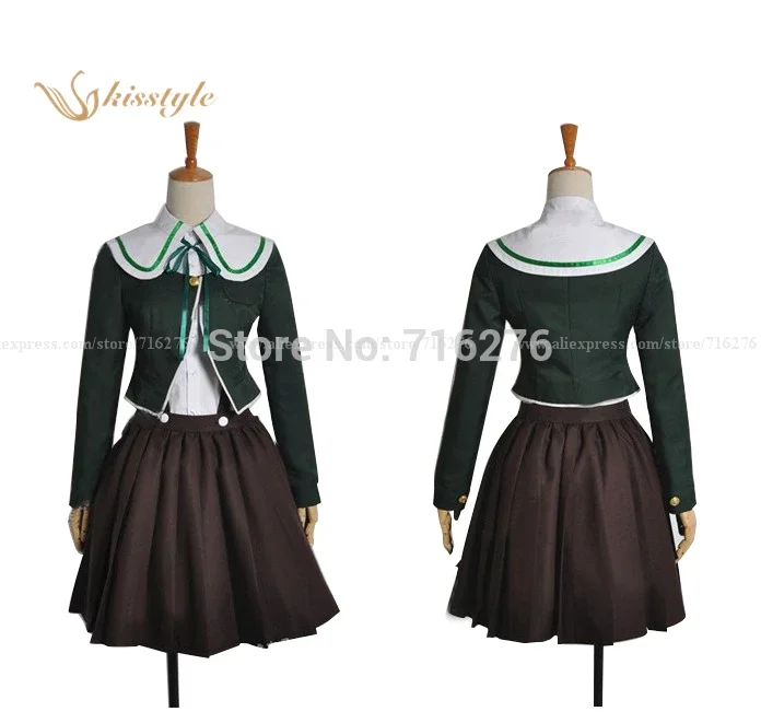 

Kisstyle Fashion Anime Super Dangan Ronpa 2 Only her Chihiro Cloth Uniform Cosplay Costume,Customized Any Size