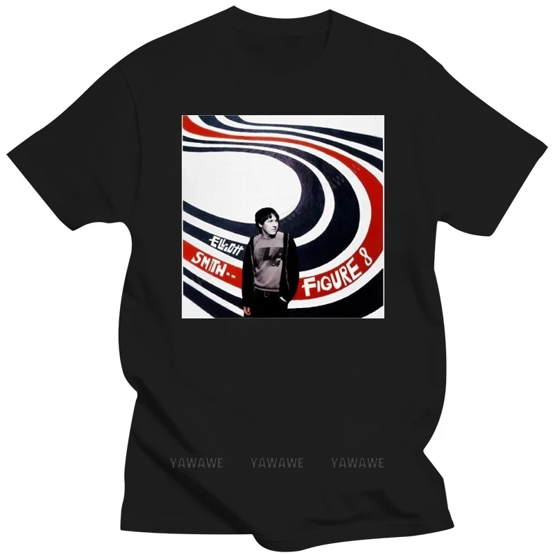 Cool T-shirts Designs Best Selling Men Elliott Smith Figure 8 Mens T Shirts Design Crew Neck cotton tee shirt fashion top